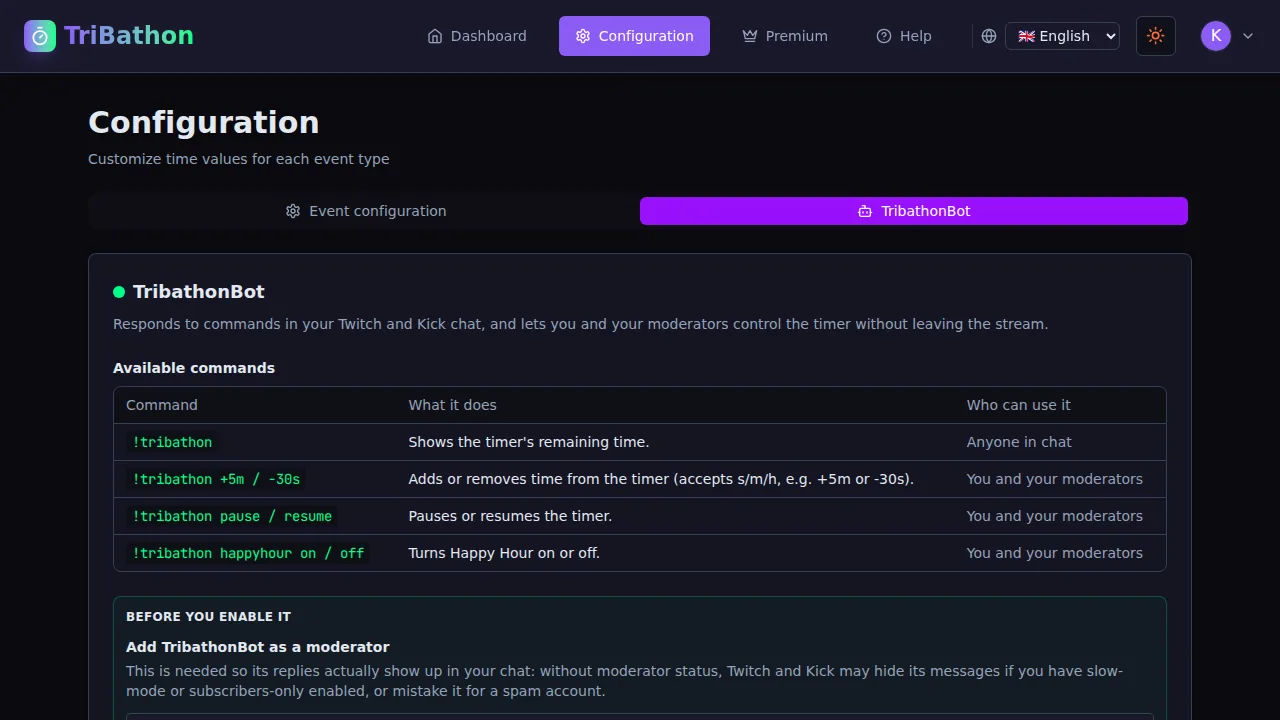 TribathonBot
